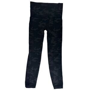Spanx Look at Me Now Black Camo Leggings Women’s Large